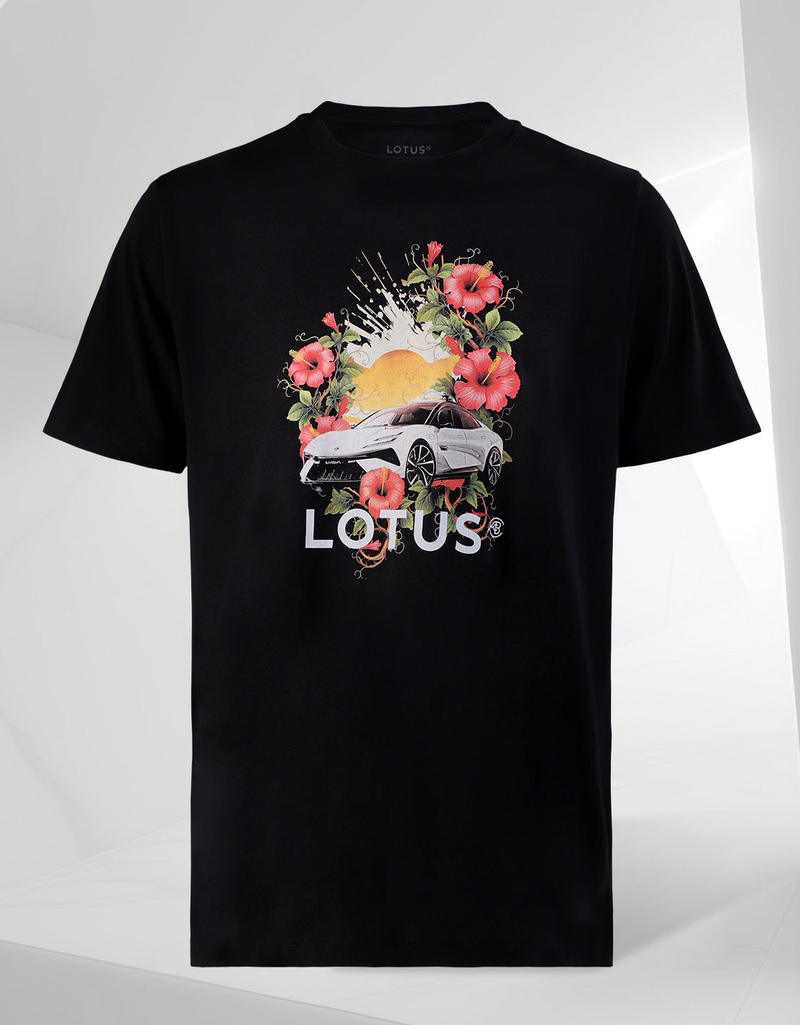 Lotus Retro T-Shirt - Hibiscus Emeya