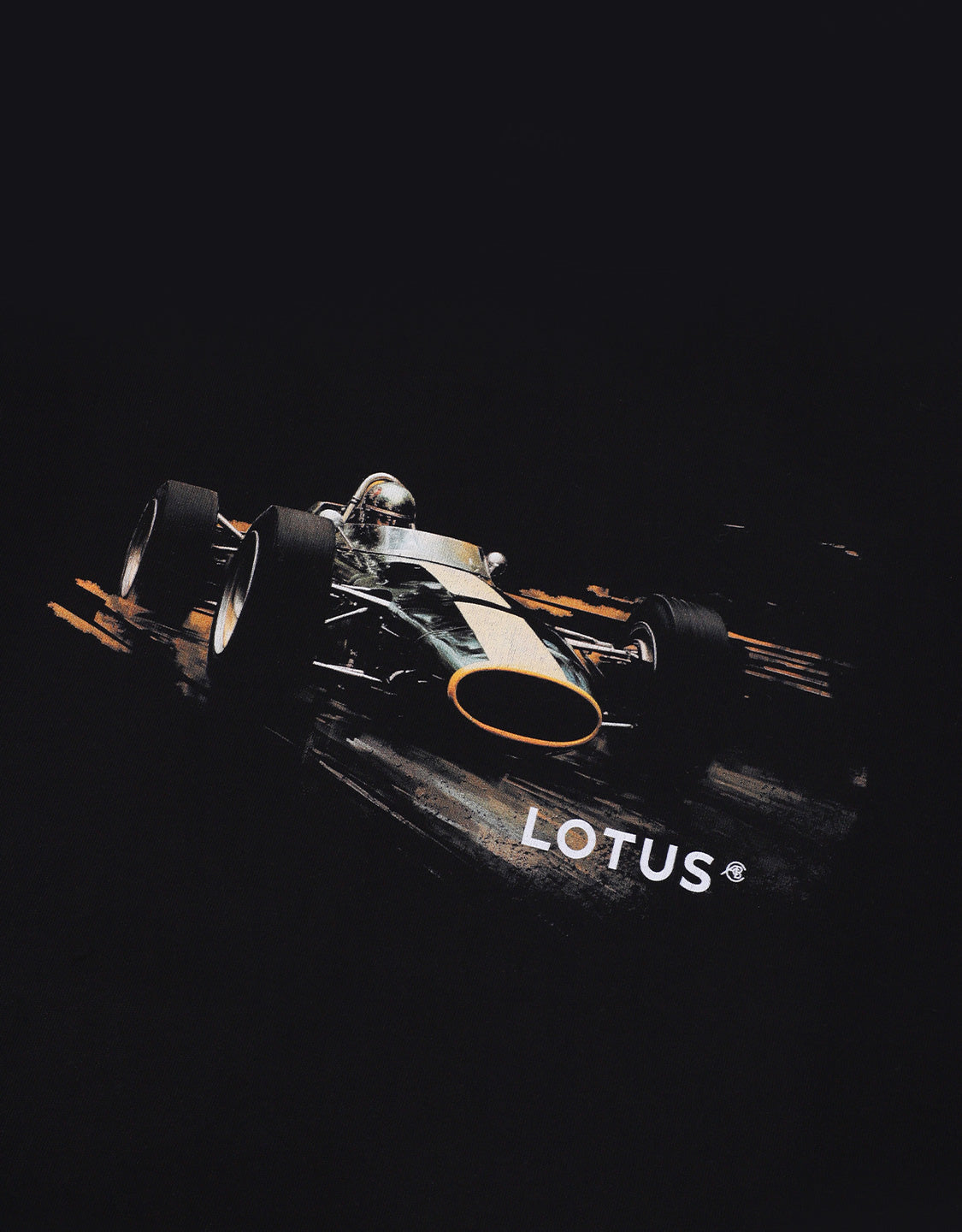 Lotus Retro T-Shirt - Black Racer