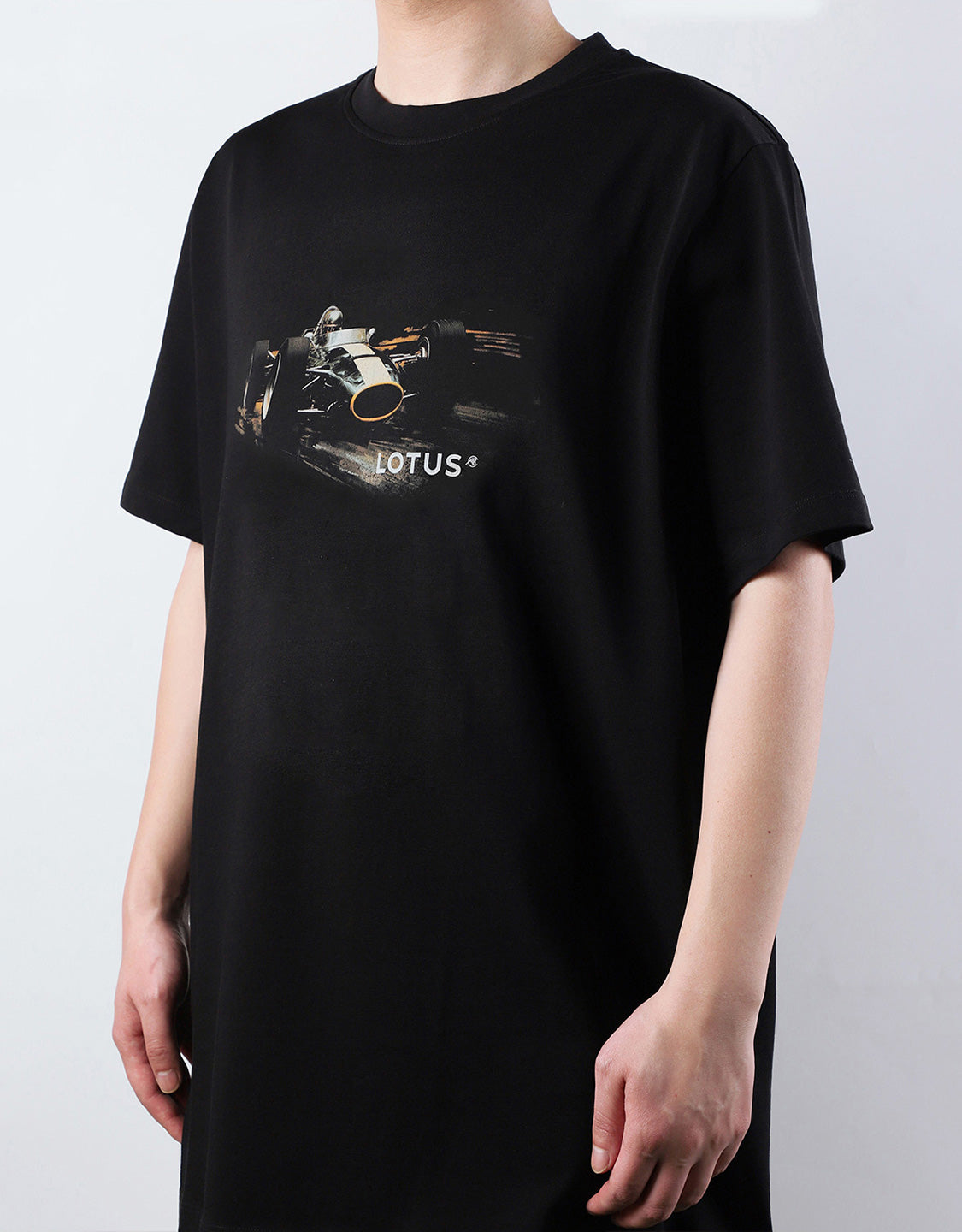 Lotus Retro T-Shirt - Black Racer