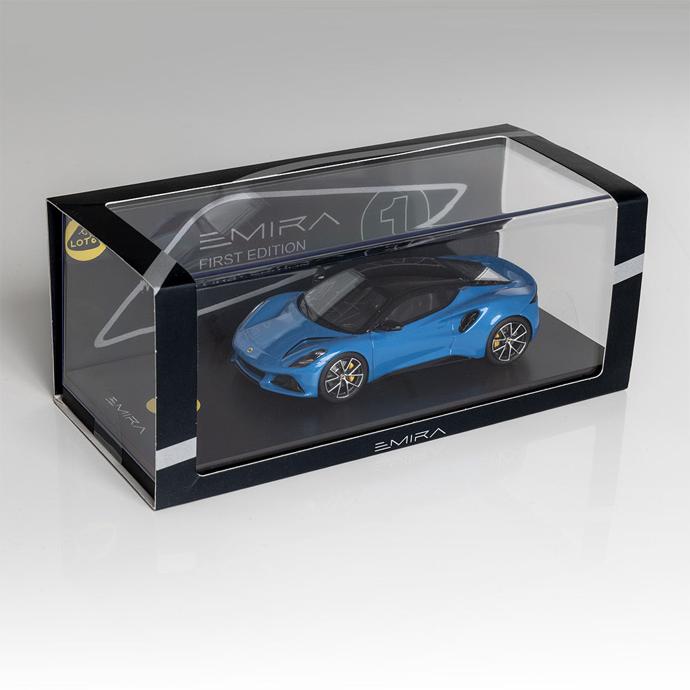 Modèle réduit Emira First Edition 1:43 (différentes couleurs)