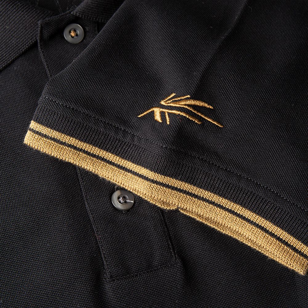 Lotus Speed Collection Polo Shirt (Black & Gold)