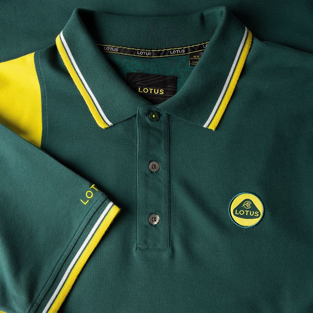 Lotus Speed Collection Polo Shirt (Green & Yellow)