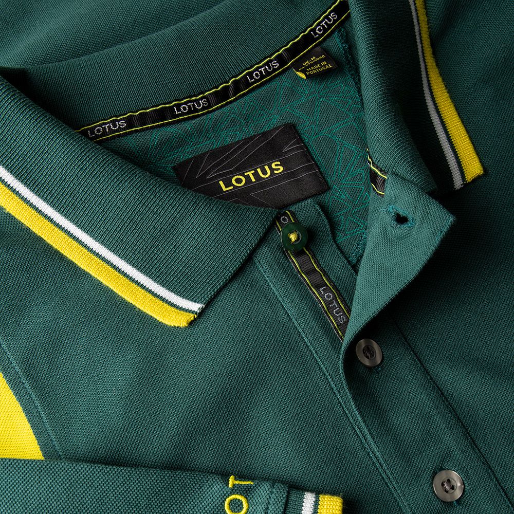 Lotus Speed Collection Polo Shirt (Green & Yellow)