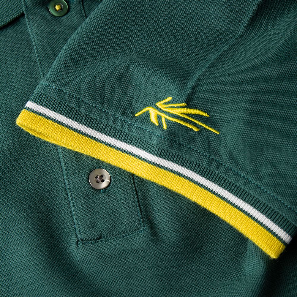 Lotus Speed Collection Polo Shirt (Green & Yellow)
