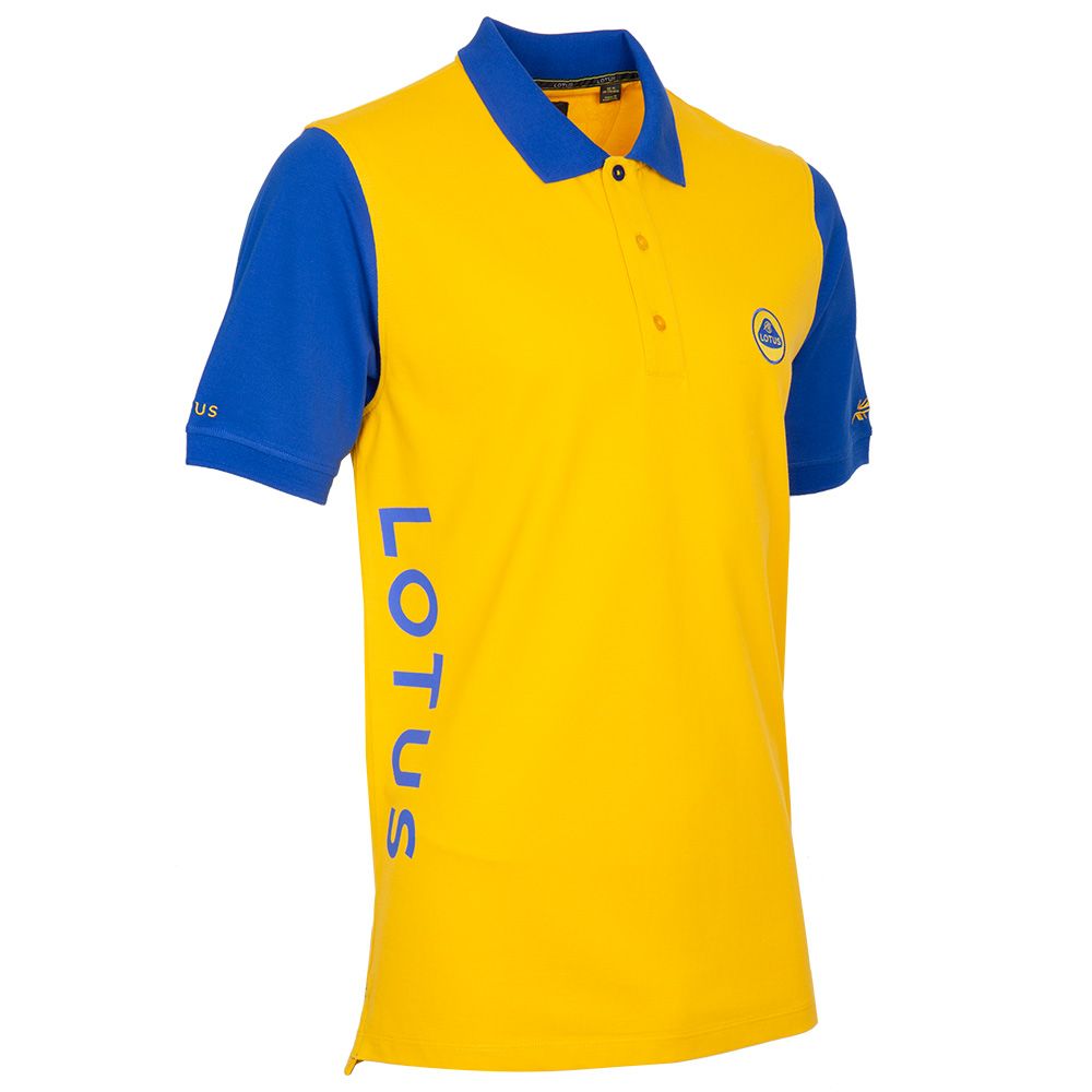 Lotus Speed Collection Polo Shirt (Yellow & Blue)