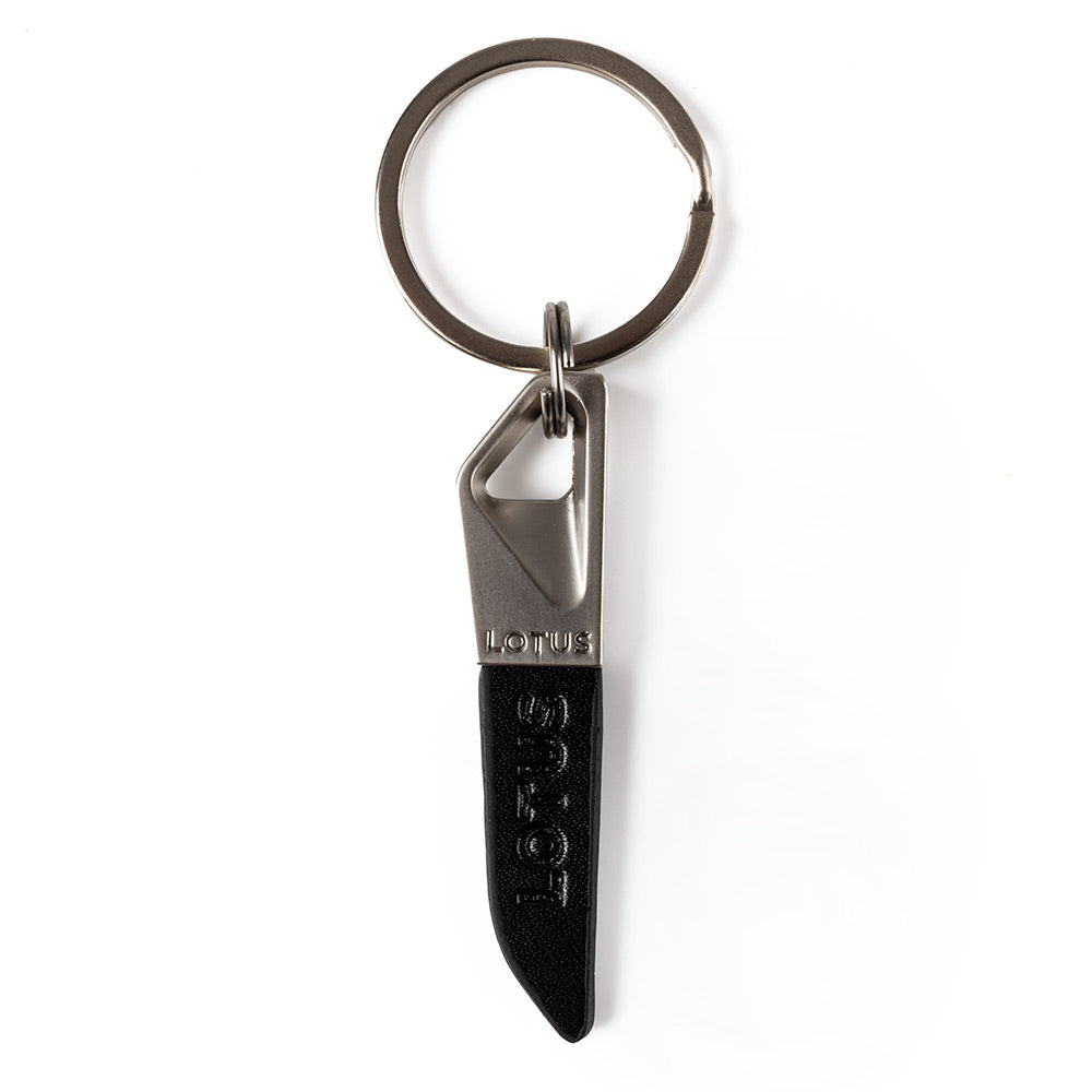 Lotus Leather Tipped Keyring