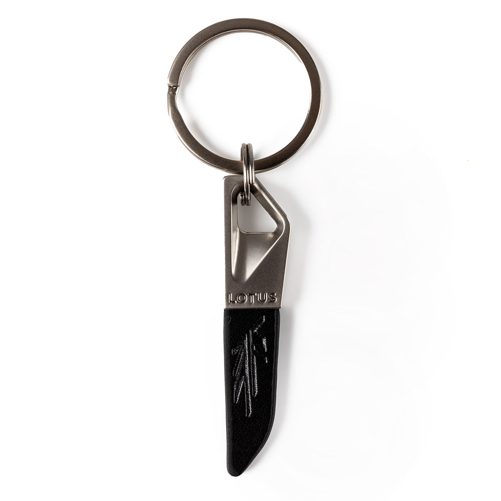 Lotus Leather Tipped Keyring