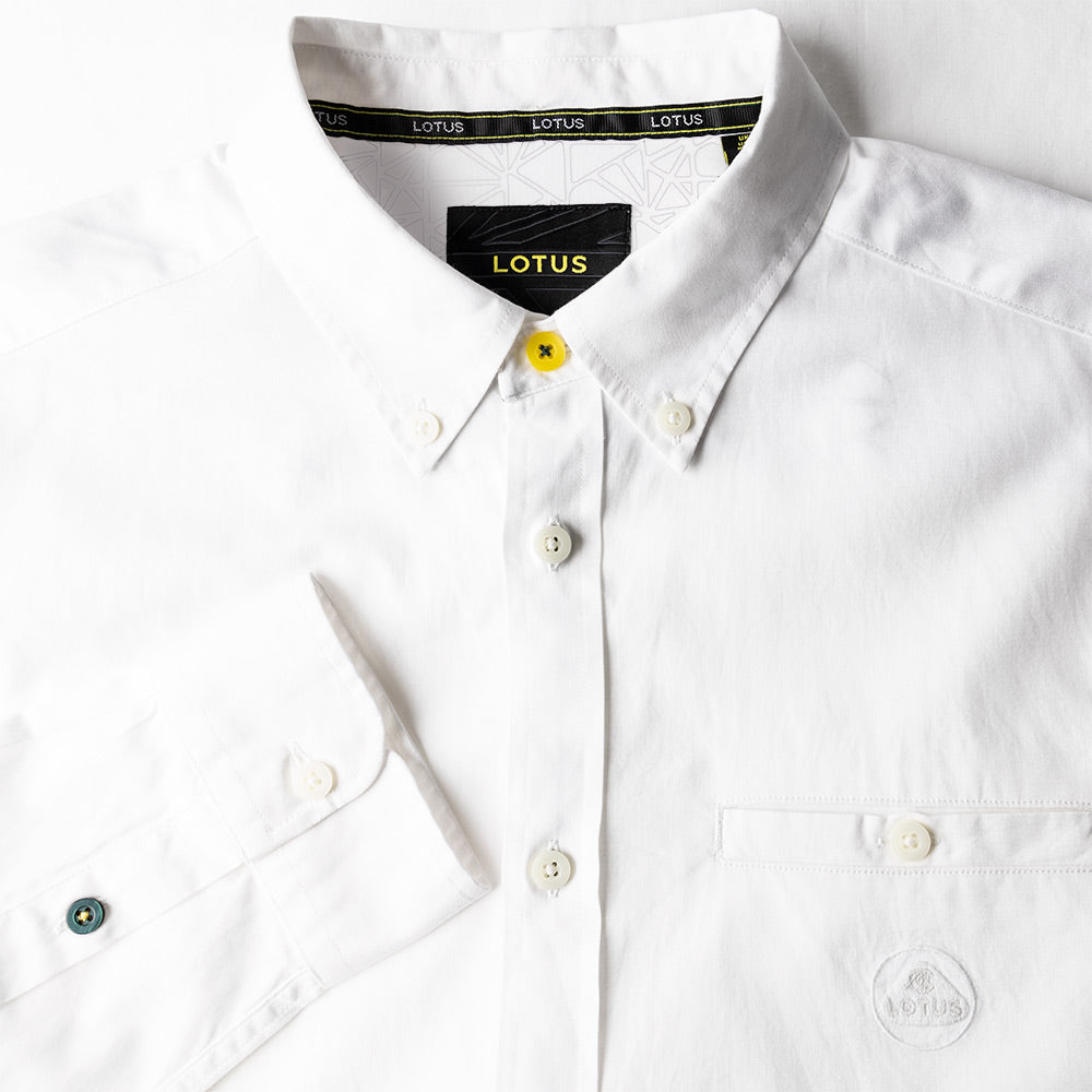 Lotus Drivers Collection Mens White Shirt