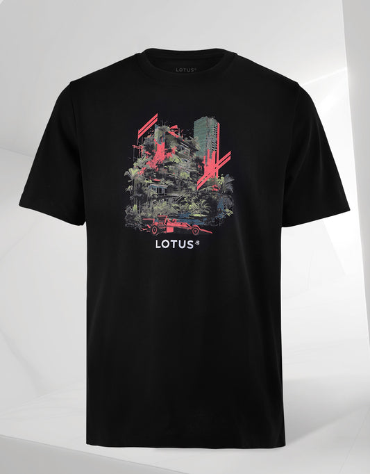 Lotus Retro T-Shirt - Urban Jungle