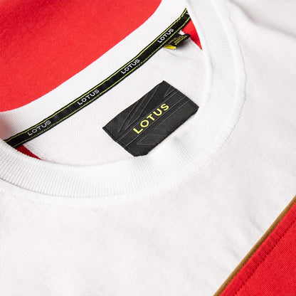 Lotus Speed ​​Collection T-shirt (rood, wit en goud)