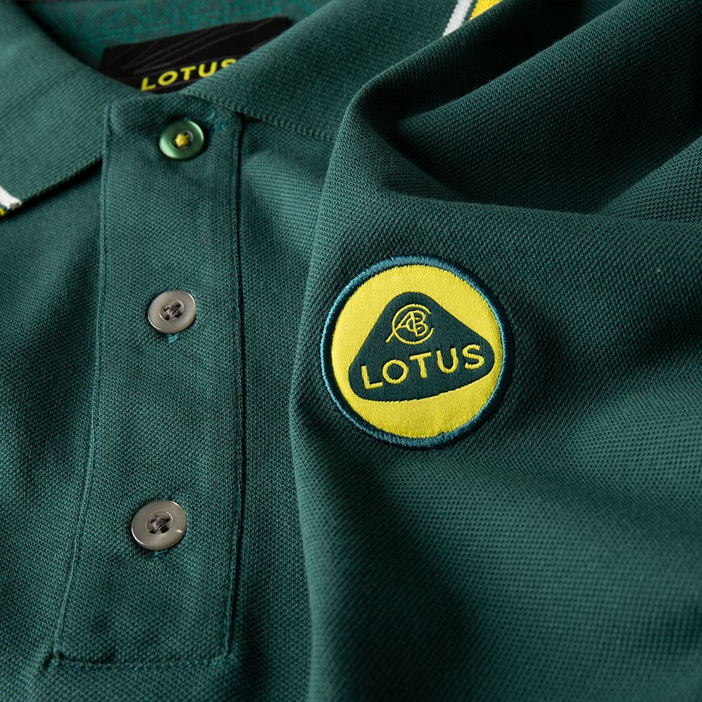 Lotus Speed Collection Polo Shirt (Green & Yellow)