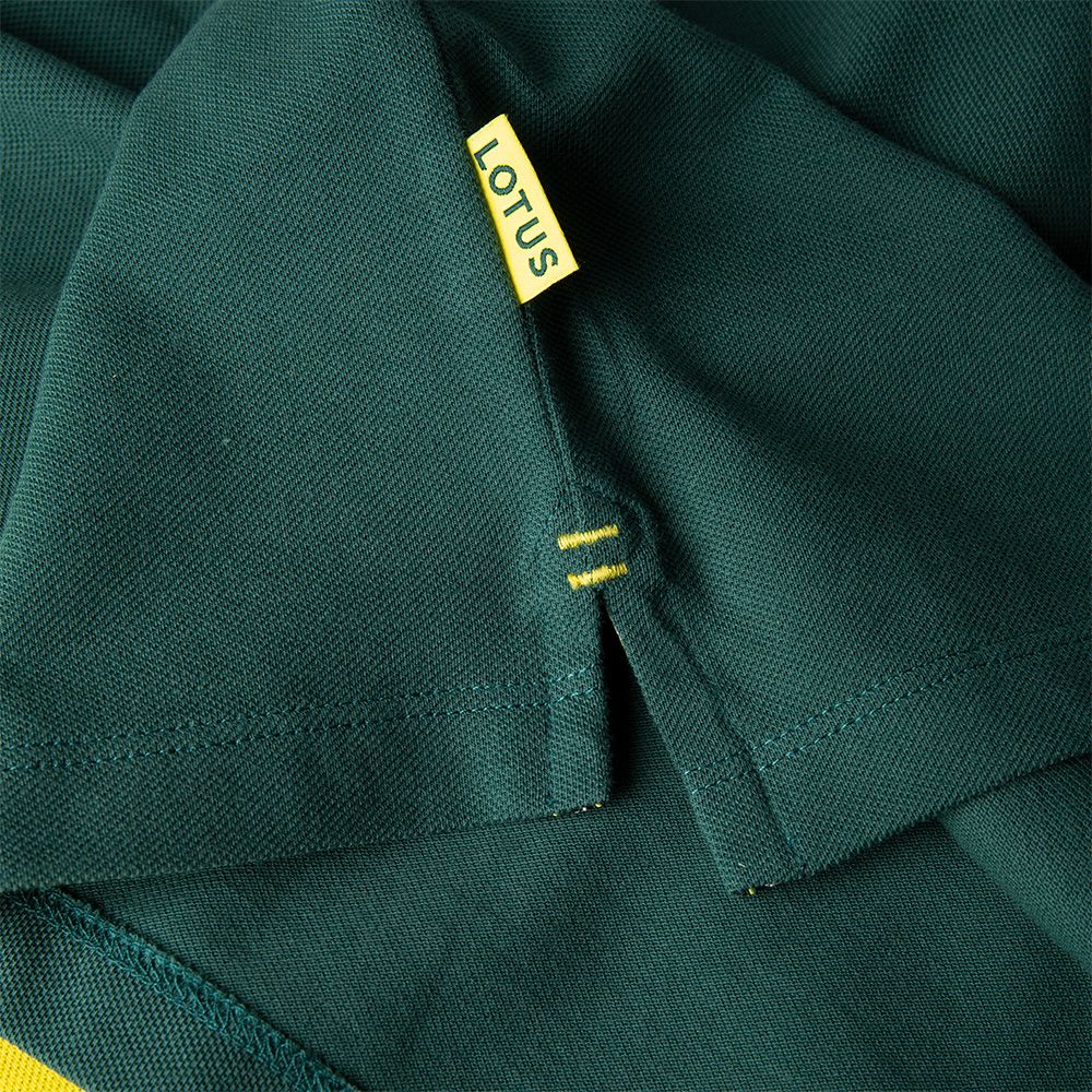 Poloshirt uit de Lotus Speed-collectie (groen en geel)