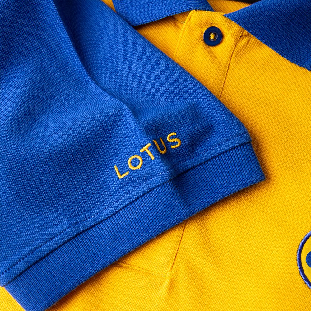 Lotus Speed Collection Polo Shirt (Yellow & Blue)