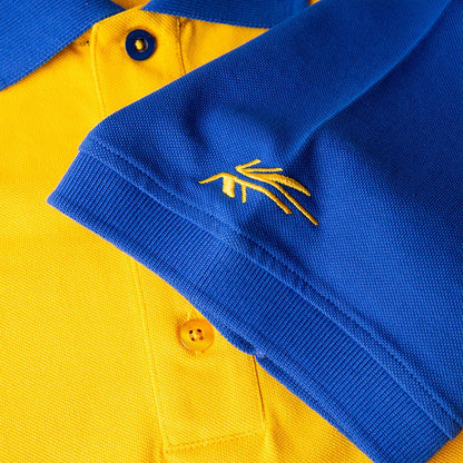 Poloshirt uit de Lotus Speed-collectie (geel en blauw)